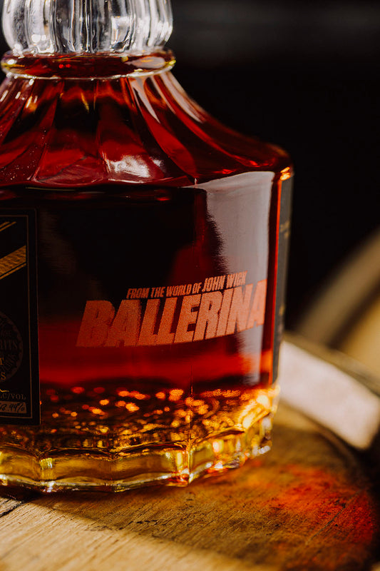 olde raleigh ballerina engraved bourbon bottle