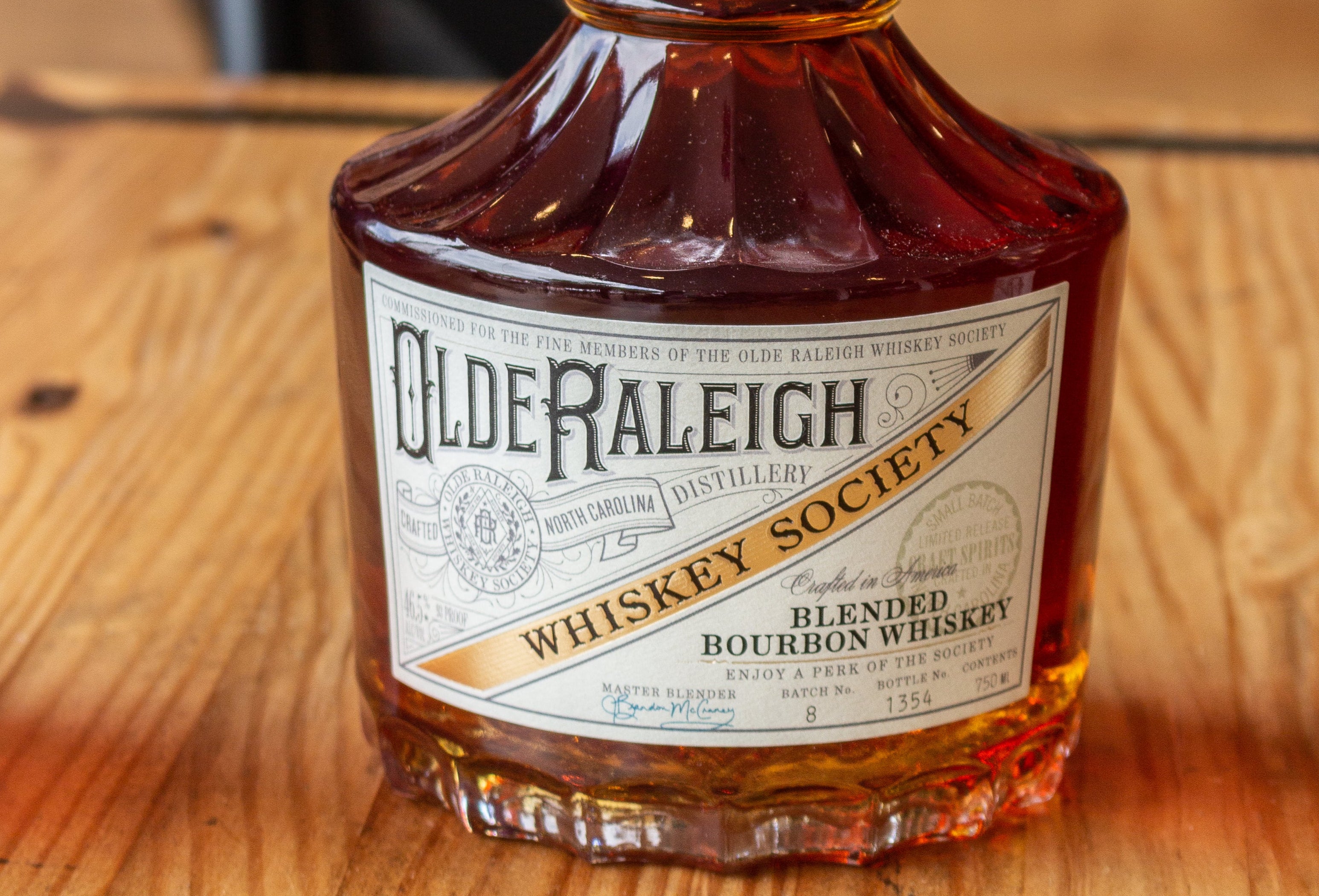 olde raleigh bourbon small batch release bottle 8