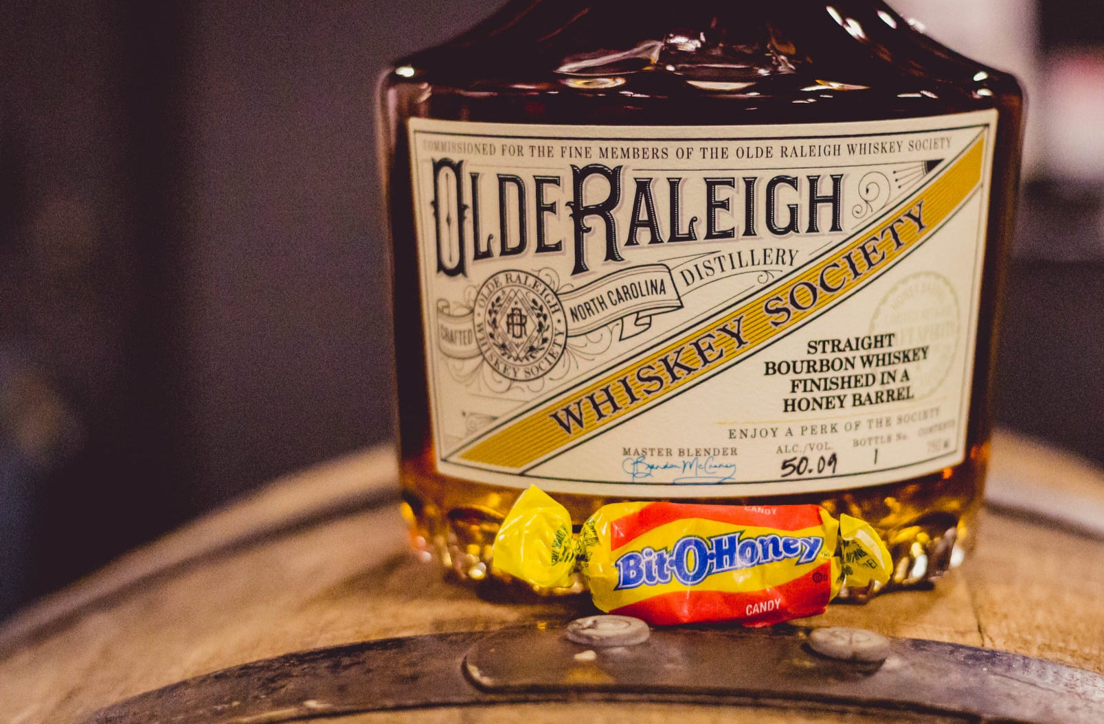 honey barrel bourbon olde raleigh distillery