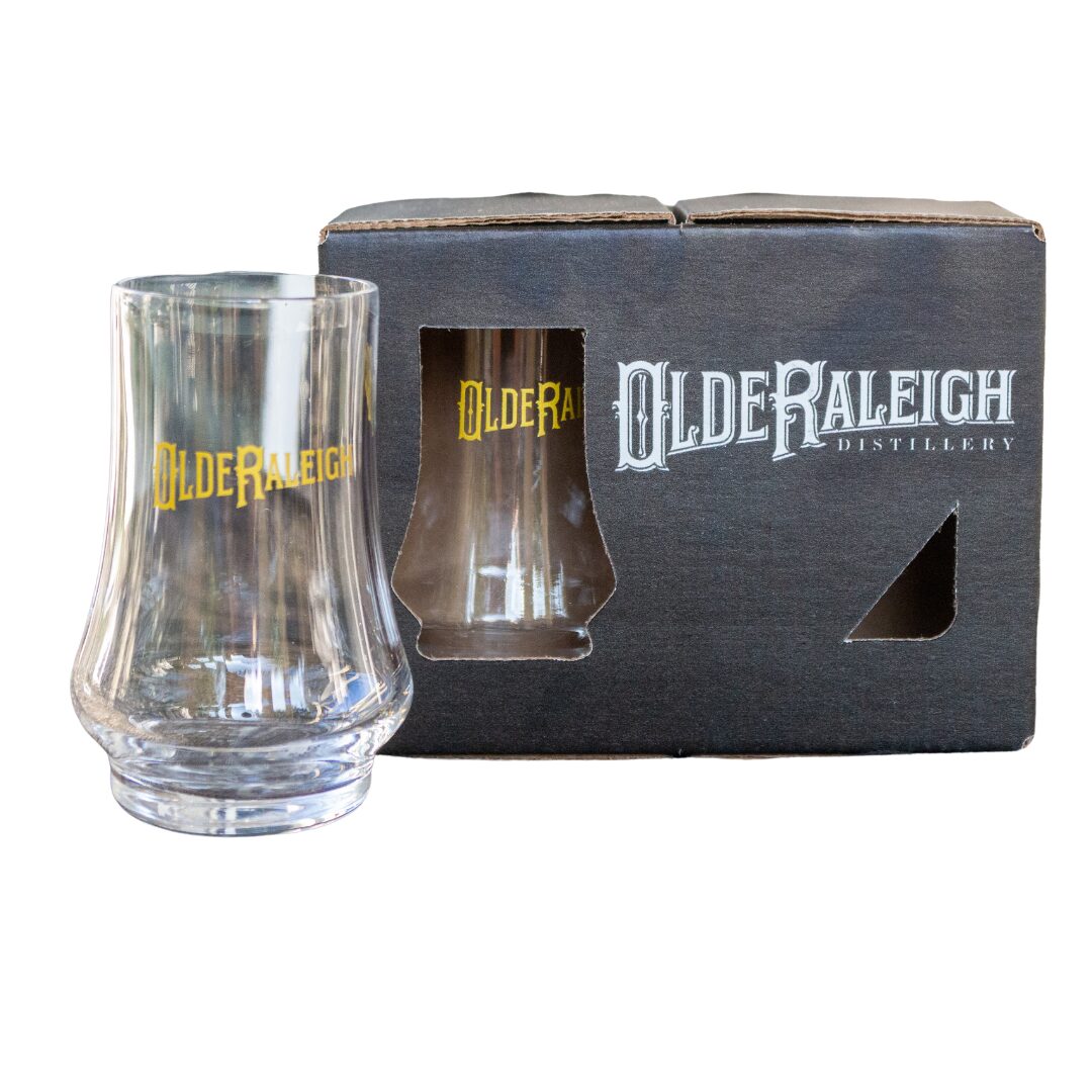 glassware set from Olde Raleigh Distillery