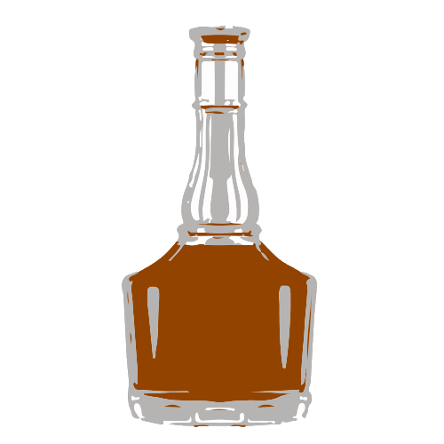 whiskey bottle illustration