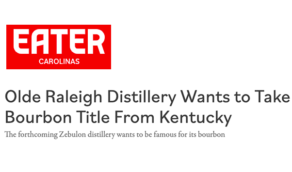 feature of Olde Raleigh Distillery in Eater Carolinas