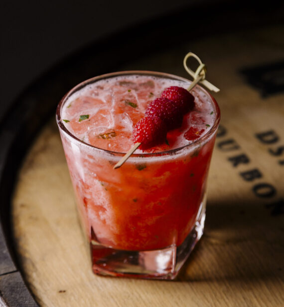 raspberry bourbon smash olde raleigh cocktails